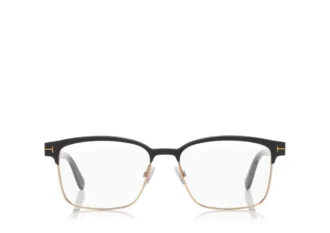 Montatura ottica quadrata in metallo