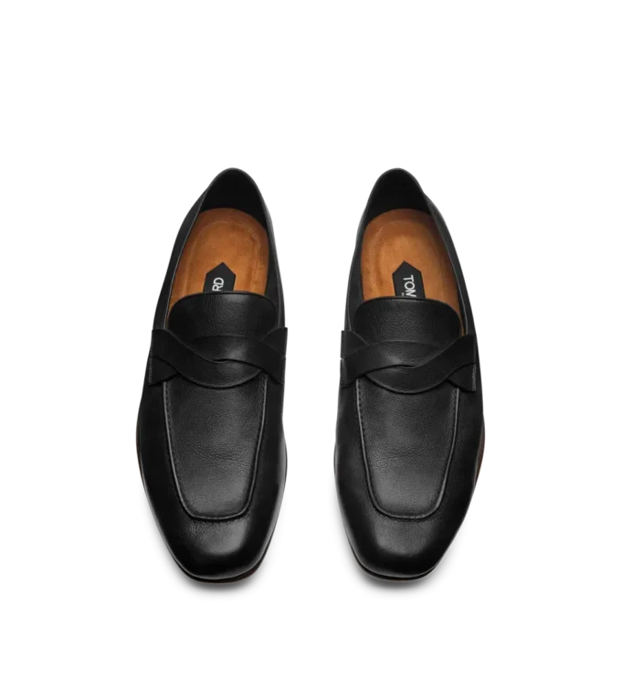 Morbida pelle morbida Mocassino Gigi con fascia intrecciata