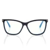 Occhiali da vista Blue Block Soft Cat Eye con clip da sole