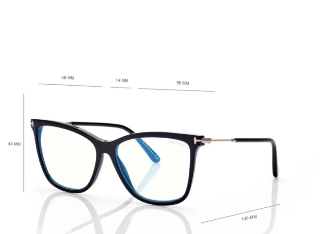 Occhiali da vista Blue Block Soft Cat Eye con clip da sole