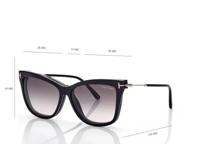 Occhiali da vista Blue Block Soft Cat Eye con clip da sole