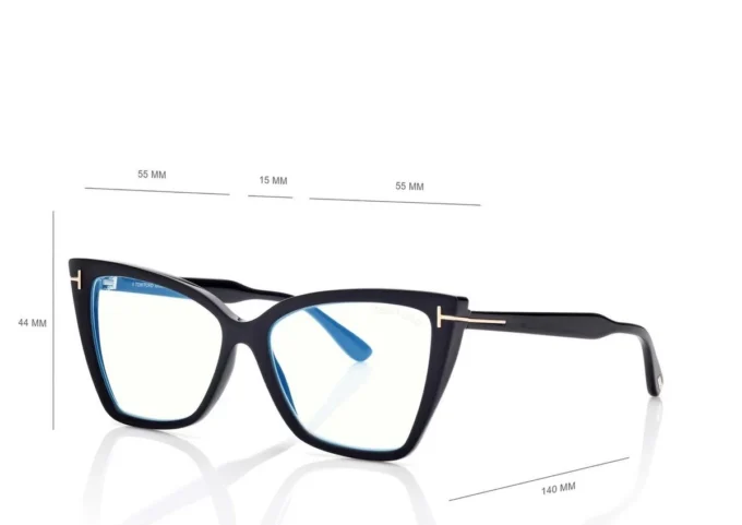 Occhiali da vista Blue Block Square Cat Eye