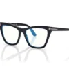 Occhiali da vista Cat Eye Blue Block con clip per occhiali da sole