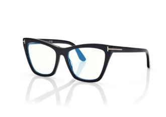 Occhiali da vista Cat Eye Blue Block con clip per occhiali da sole