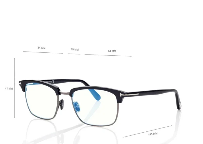Occhiali da vista quadrati Blue Block