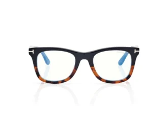 Occhiali da vista quadrati Blue Block con clip per occhiali da sole