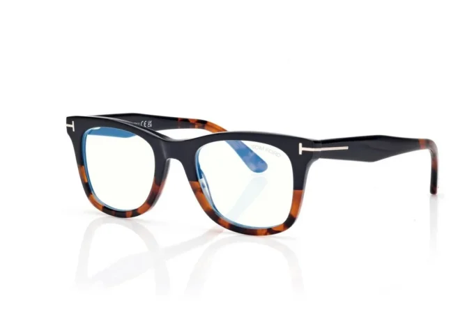 Occhiali da vista quadrati Blue Block con clip per occhiali da sole Occhiali da vista quadrati Blue Block con clip per occhiali da sole