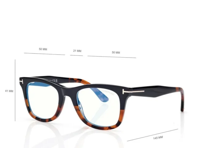 Occhiali da vista quadrati Blue Block con clip per occhiali da sole Occhiali da vista quadrati Blue Block con clip per occhiali da sole