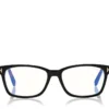 Occhiali da vista rettangolari classici Blue Block