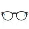 Occhiali da vista rotondi Horn Blue Block