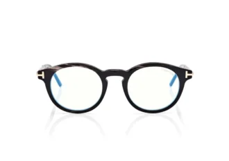 Occhiali da vista rotondi Horn Blue Block
