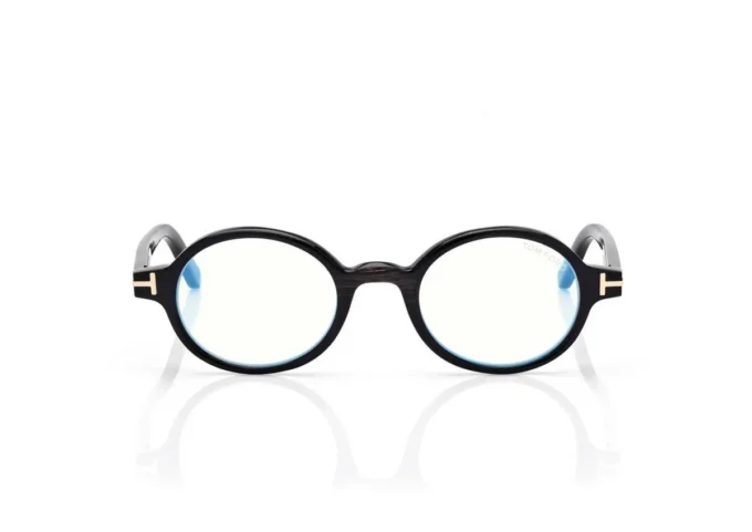 Occhiali da vista rotondi Horn Blue Block