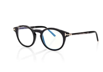 Occhiali da vista rotondi Horn Blue Block