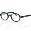 Occhiali da vista rotondi Horn Blue Block