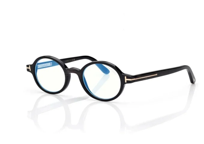 Occhiali da vista rotondi Horn Blue Block