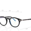 Occhiali da vista rotondi Horn Blue Block