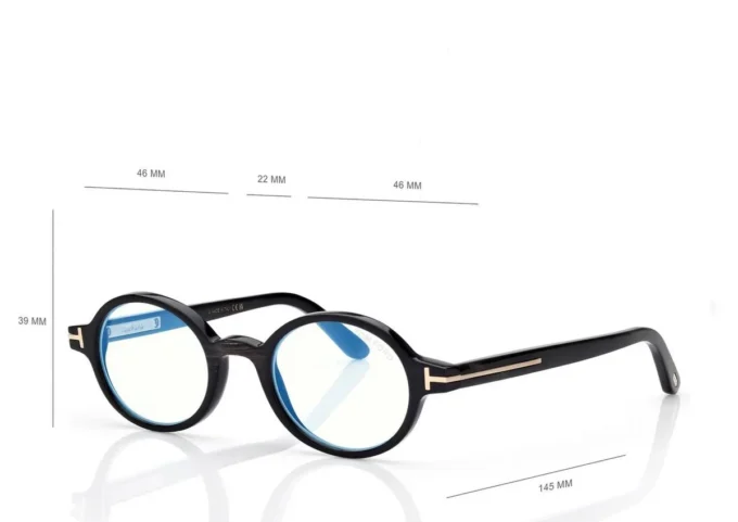 Occhiali da vista rotondi Horn Blue Block