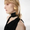 Orecchini Amy in ottone dorato vintage
