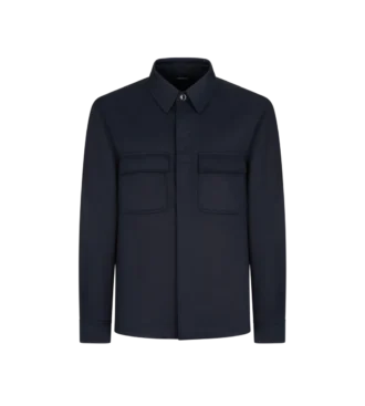 Overshirt in twill di cotone doppio divisibile