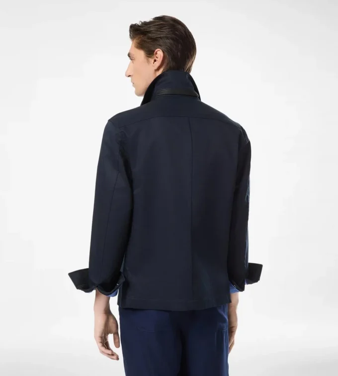 Overshirt in twill di cotone doppio divisibile