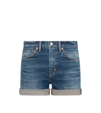 Pantaloncini comodi in denim lavato