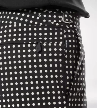 Pantaloncini da bagno in nylon con stampa a pois medi Pantaloncini da bagno in nylon con stampa a pois medi
