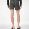 Pantaloncini da bagno in nylon con stampa a pois medi