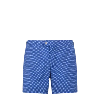 Pantaloncini da bagno in nylon con stampa a pois piccoli Pantaloncini da bagno in nylon con stampa a pois piccoli