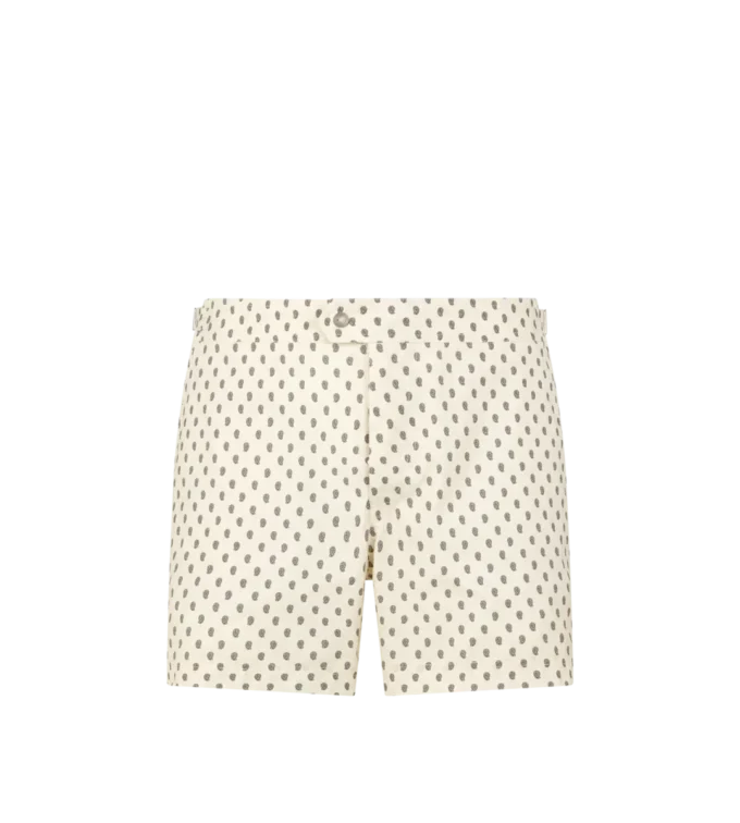 Pantaloncini da bagno in nylon con stampa paisley
