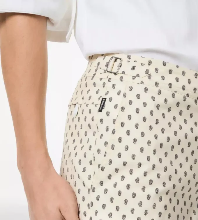 Pantaloncini da bagno in nylon con stampa paisley