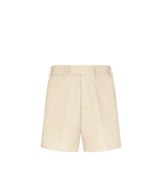 Pantaloncini sartoriali in cotone drill spazzolato Pantaloncini sartoriali in cotone drill spazzolato