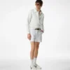 Pantaloncini sartoriali in raso di cotone
