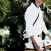 Pantaloncini sartoriali in raso di cotone