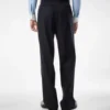 Pantaloni a doppia piega con sottili righe