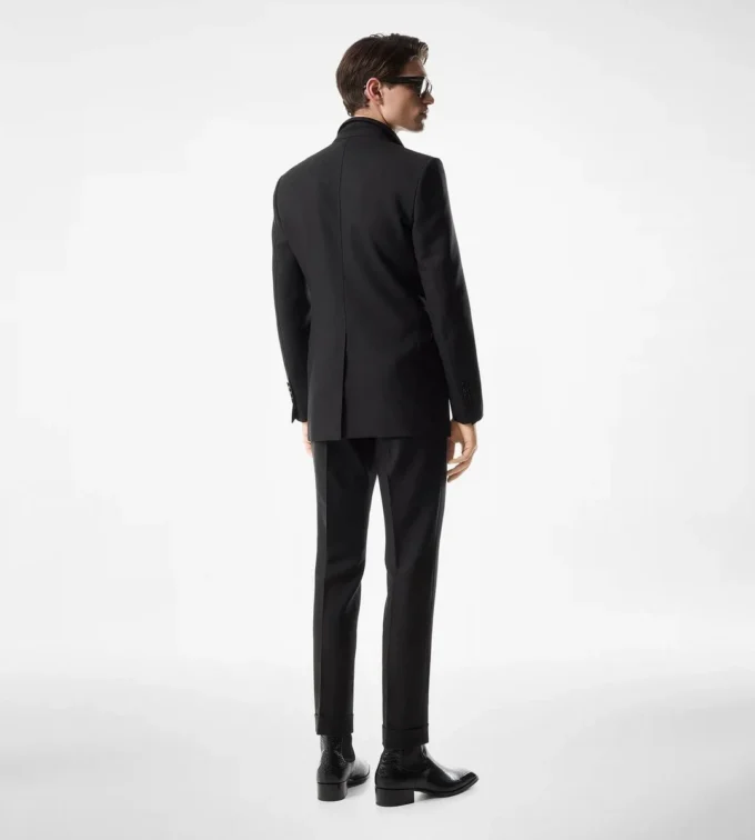 Pantaloni Atticus in mikado tinti in filo