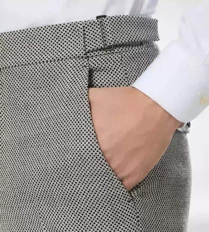 Pantaloni Birdseye negativi