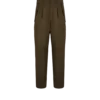 Pantaloni cargo in lana, cashmere e seta