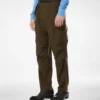 Pantaloni cargo in lana, cashmere e seta