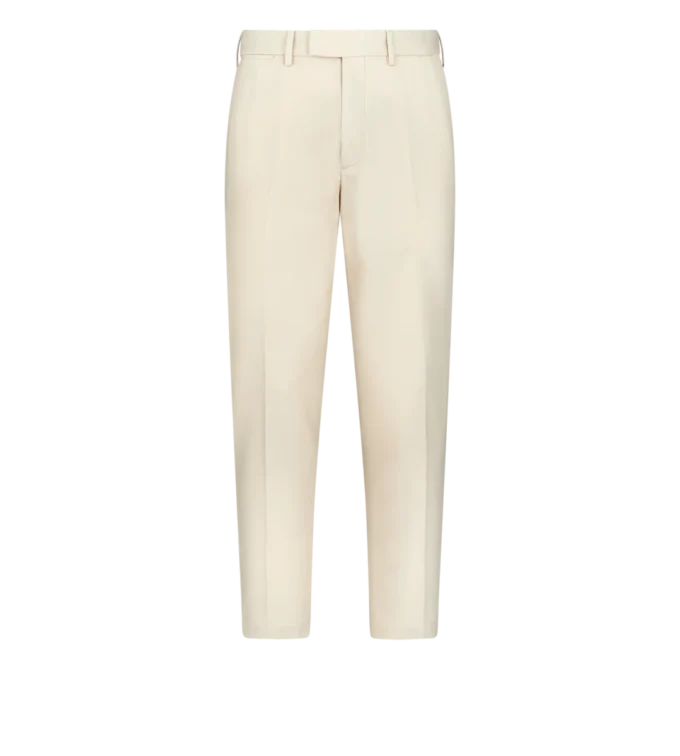 Pantaloni chino in cotone spazzolato