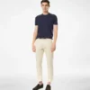 Pantaloni chino in cotone spazzolato