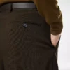 Pantaloni con doppia piega in lana, cashmere e seta