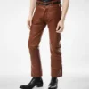 Pantaloni da motociclista in pelle di bufalo