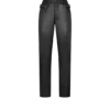 Pantaloni da motociclista in pelle martellata