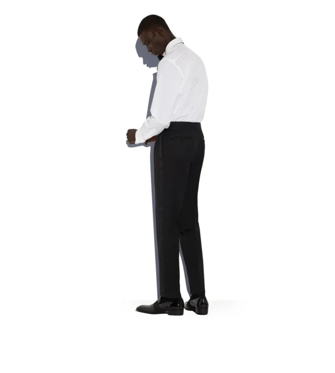 Pantaloni da sera O’Connor in mohair nero