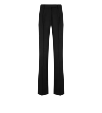 Pantaloni dritti con piega morbida Sharp Grain De Poudre