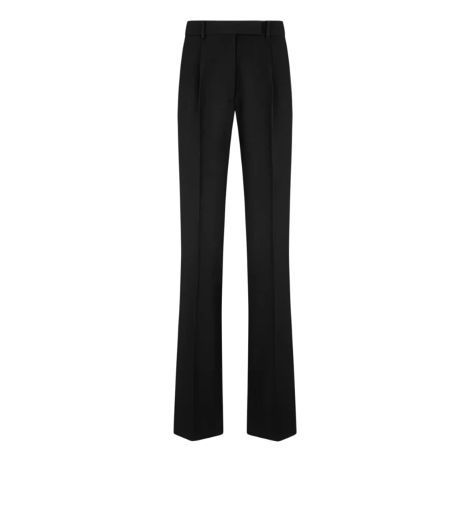Pantaloni dritti con piega morbida Sharp Grain De Poudre Pantaloni dritti con piega morbida Sharp Grain De Poudre