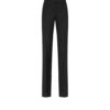 Pantaloni dritti da smoking sartoriali in misto lana e seta Pantaloni dritti da smoking sartoriali in misto lana e seta