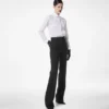 Pantaloni dritti da smoking sartoriali in misto lana e seta Pantaloni dritti da smoking sartoriali in misto lana e seta