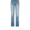 Pantaloni dritti in denim stone washed Pantaloni dritti in denim stone washed