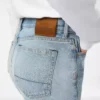 Pantaloni dritti in denim stone washed Pantaloni dritti in denim stone washed